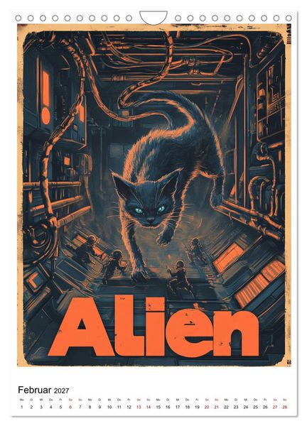 Produktbild: Gro&szlig;es Katzenkino (Wandkalender 2027 DIN A4 hoch), CALVENDO Monatskalender