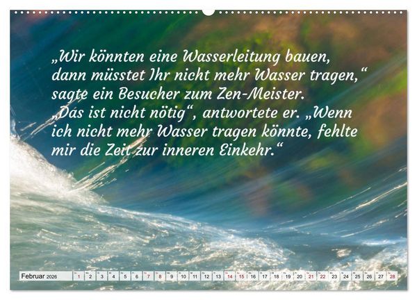 Produktbild: Und der Zen-Meister sprach (Wandkalender 2026 DIN A2 quer), CALVENDO Monatskalender
