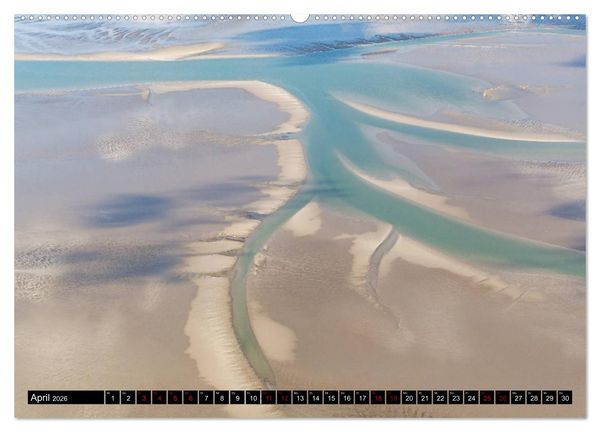 Produktbild: Das Wattenmeer von oben (Wandkalender 2026 DIN A2 quer), CALVENDO Monatskalender