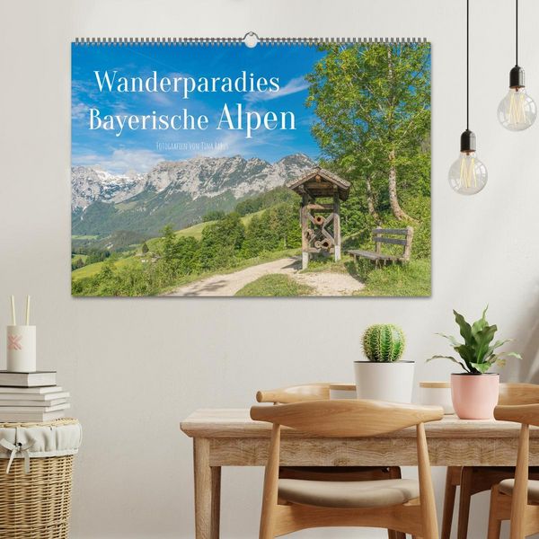 Produktbild: Wanderparadies Bayerische Alpen (Wandkalender 2026 DIN A2 quer), CALVENDO Monatskalender