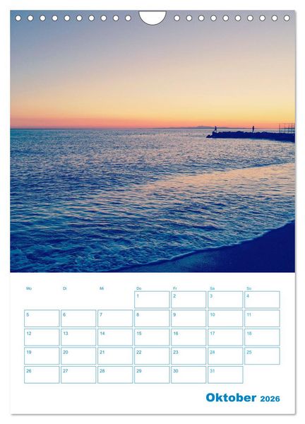 Produktbild: Blauer Ligurien Sommer (Wandkalender 2026 DIN A4 hoch), CALVENDO Monatskalender