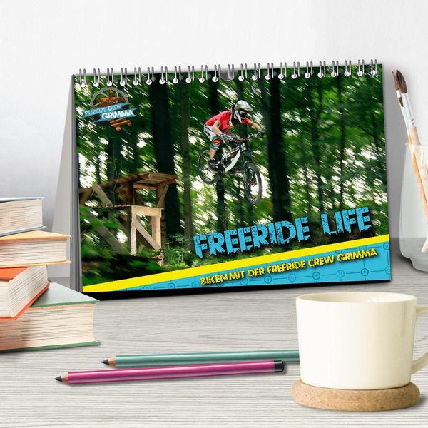 Produktbild: Freeride Life (Tischkalender 2026 DIN A5 quer), CALVENDO Monatskalender