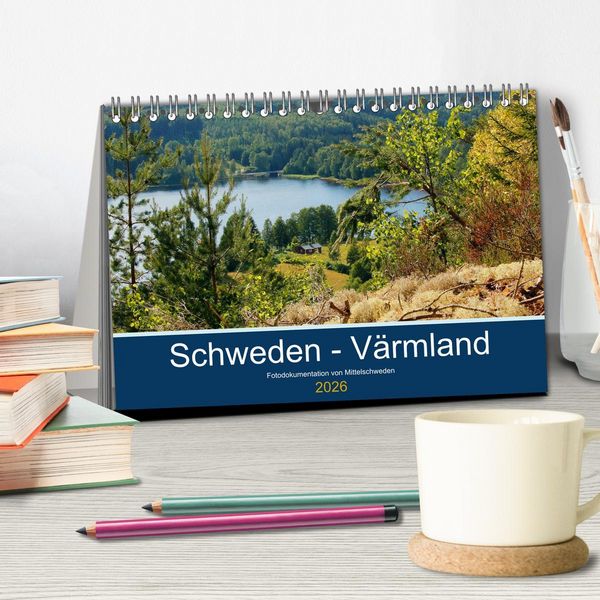 Produktbild: Schweden - V&auml;rmland (Tischkalender 2026 DIN A5 quer), CALVENDO Monatskalender