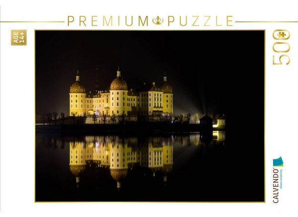 CALVENDO Puzzle Weihnachtszeit in Moritzburg | 500 Teile Lege-Größe 48 × 36 cm Foto-Puzzle für Erwachsene