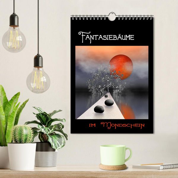 Produktbild: Fantasieb&auml;ume im Mondschein (Wandkalender 2026 DIN A4 hoch), CALVENDO Monatskalender