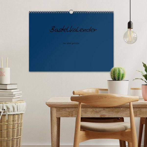 Produktbild: Bastelkalender - Dunkelblau (Wandkalender 2027 DIN A3 quer), CALVENDO Monatskalender
