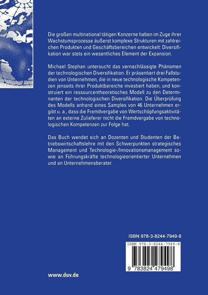 Produktbild: Technologische Diversifikation von Unternehmen