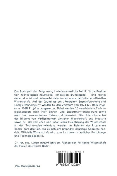 Produktbild: Staatliche Forschungs- und Technologiepolitik und offizielle Wissenschaft