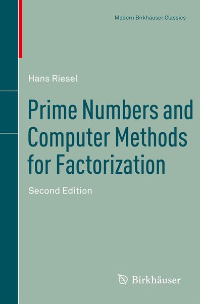 Produktbild: Prime Numbers and Computer Methods for Factorization