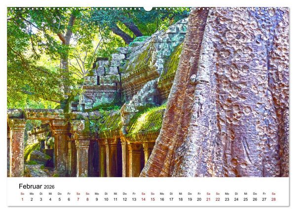 Produktbild: Blickpunkte in Kambodscha (Wandkalender 2026 DIN A2 quer), CALVENDO Monatskalender