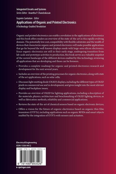 Produktbild: Applications of Organic and Printed Electronics