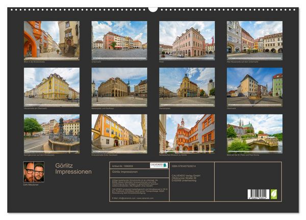 Produktbild: G&ouml;rlitz Impressionen (Wandkalender 2026 DIN A2 quer), CALVENDO Monatskalender
