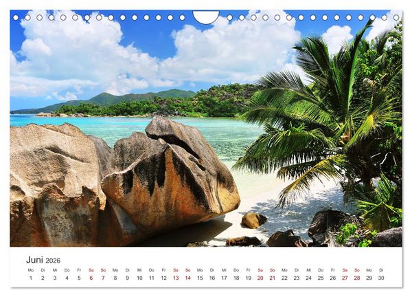 Produktbild: Traumstr&auml;nde der Seychellen (Wandkalender 2026 DIN A4 quer), CALVENDO Monatskalender