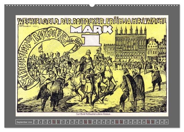 Produktbild: Gru&szlig; aus Rostock (hochwertiger Premium Wandkalender 2026 DIN A2 quer), Kunstdruck in Hochglanz