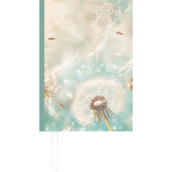 Produktbild: Campustimer Blowballs - A6 Semester-Planer - Studenten-Kalender 2025/2026 - Notiz-Buch - Weekly - Pusteblume - Alpha Edition
