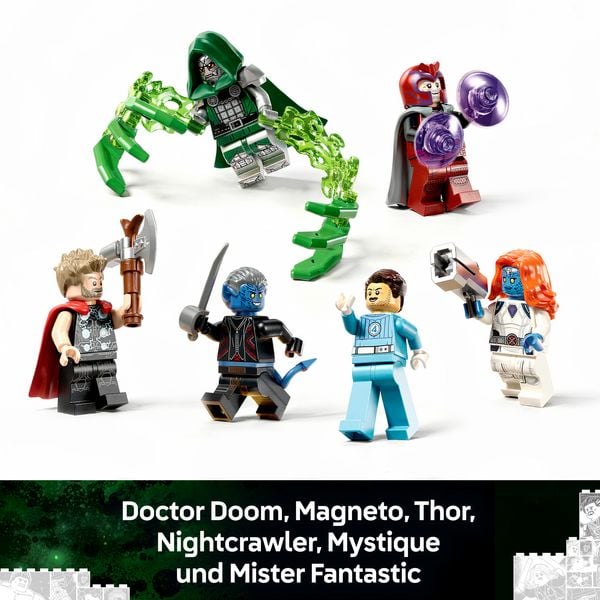 Produktbild: LEGO | Marvel Legend&auml;rer Showdown: Avengers: Doomsday Modellbausatz 76348