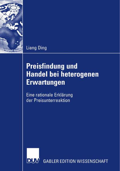 Produktbild: Preisfindung und Handel bei heterogenen Erwartungen