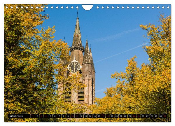 Produktbild: Zauberhaftes Delft - Perle der Niederlande (Wandkalender 2026 DIN A4 quer), CALVENDO Monatskalender