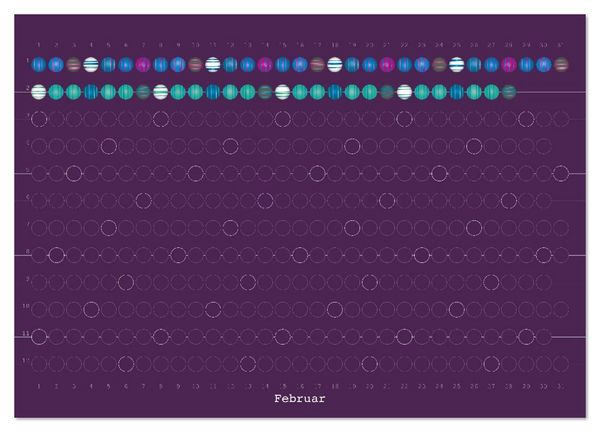 Produktbild: Perlenkalender (hochwertiger Premium Wandkalender 2026 DIN A2 quer), Kunstdruck in Hochglanz