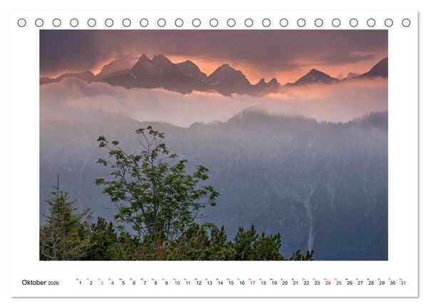 Produktbild: Naturwunder Bergwelt Fellhorn und H&ouml;rnergruppe (Tischkalender 2026 DIN A5 quer), CALVENDO Monatskalender