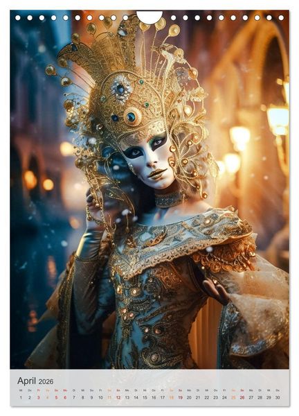 Produktbild: Karneval in Venedig (Wandkalender 2026 DIN A4 hoch), CALVENDO Monatskalender