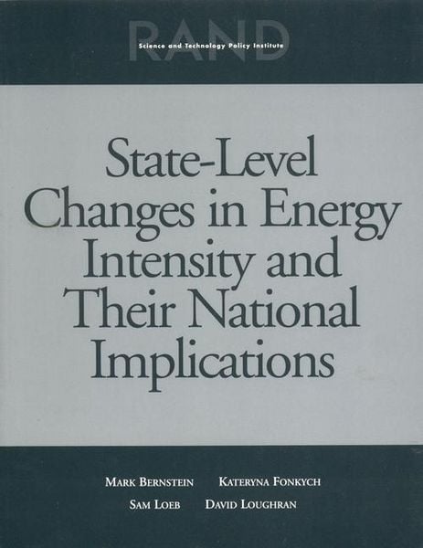 Produktbild: State Level Changes Energy Intensity & National Implications