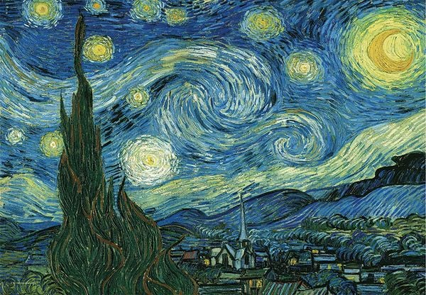 Produktbild: Starry Night by Vincent Van Gogh 100-Piece Puzzle