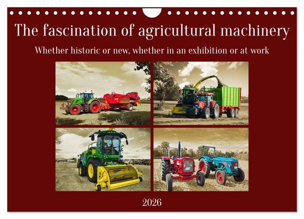 The fascination of agricultural machinery (Wall Calendar 2026 DIN A4 landscape), CALVENDO 12 Month Wall Calendar