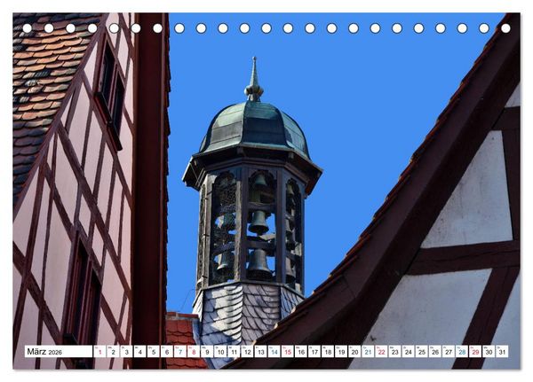 Produktbild: Erbach - Die Odenw&auml;lder Residenzstadt (Tischkalender 2026 DIN A5 quer), CALVENDO Monatskalender