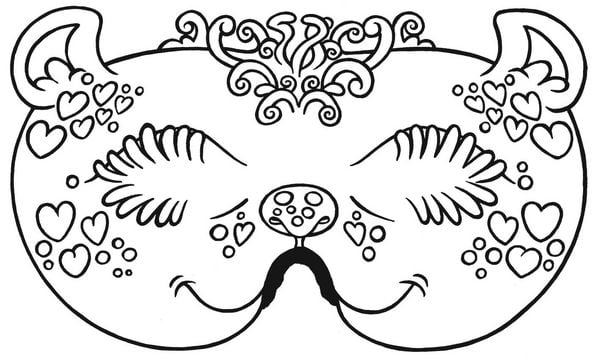 Produktbild: Lustige Masken zum Ausmalen