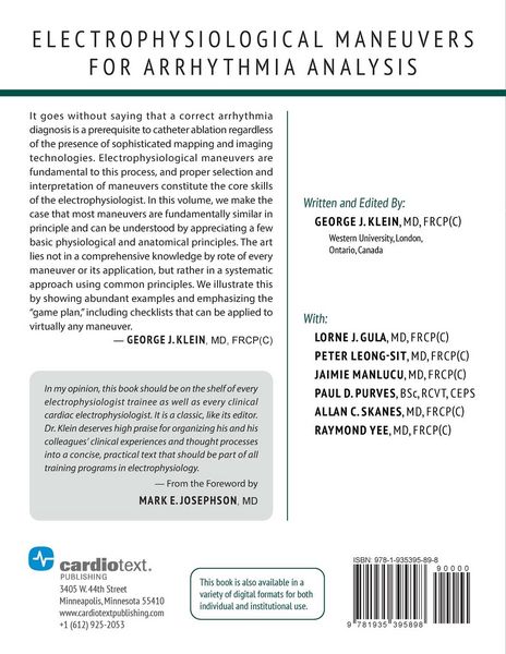 Produktbild: Electrophysiological Maneuvers for Arrhythmia Analysis