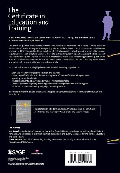 Produktbild: The Certificate in Education and Training