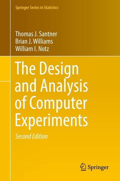 Produktbild: The Design and Analysis of Computer Experiments