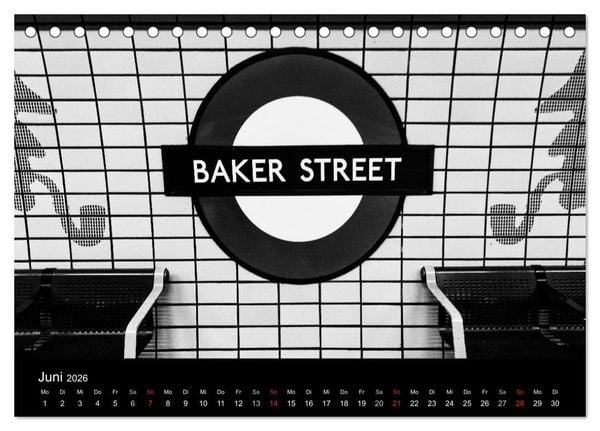 Produktbild: Unterwegs in London (Tischkalender 2026 DIN A5 quer), CALVENDO Monatskalender