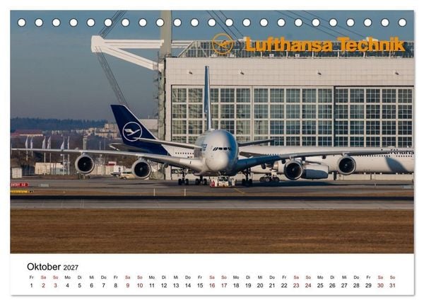 Produktbild: Airbus A380 - K&ouml;nig der L&uuml;fte (Tischkalender 2027 DIN A5 quer), CALVENDO Monatskalender