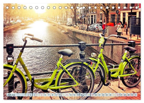 Produktbild: Stadtfahrrad (Tischkalender 2026 DIN A5 quer), CALVENDO Monatskalender