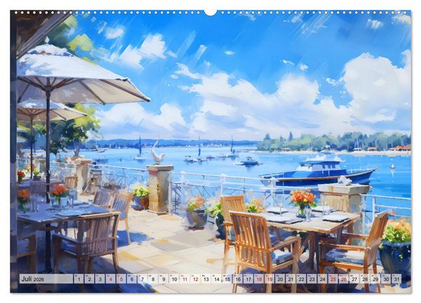 Produktbild: Hafenkante - Ein Leben mit und f&uuml;r den Hafen (Wandkalender 2026 DIN A2 quer), CALVENDO Monatskalender