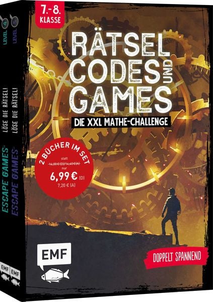 Produktbild: R&auml;tsel, Codes und Games &ndash; Die XXL Mathe-Challenge f&uuml;r die 7. und 8. Klasse