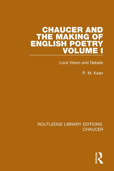 Produktbild: Chaucer and the Making of English Poetry, Volume 1