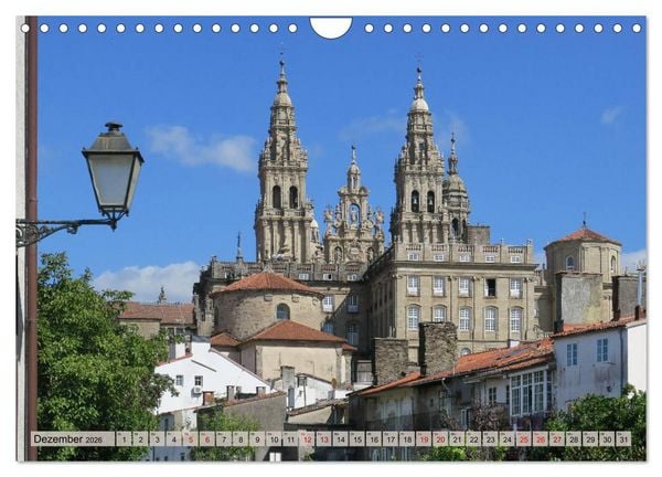 Produktbild: Von Porto nach Santiago de Compostela (Wandkalender 2026 DIN A4 quer), CALVENDO Monatskalender
