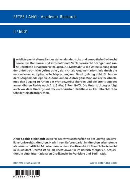 Produktbild: Die Verwirklichung des Effektivit&auml;tsgrundsatzes im Rahmen von privaten kartellrechtlichen Schadensersatzanspr&uuml;chen im internationalen und europ&auml;ischen
