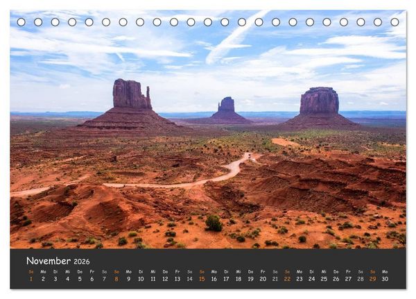 Produktbild: Die Canyons der USA (Tischkalender 2026 DIN A5 quer), CALVENDO Monatskalender