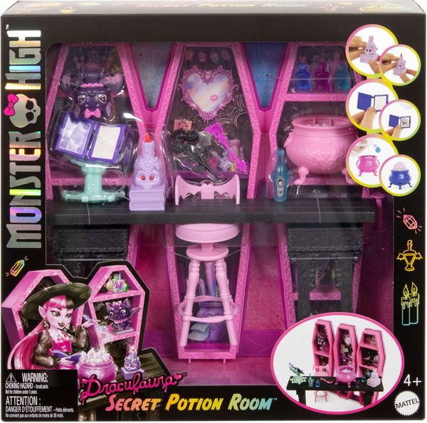 Monster High Draculaura Secret Potion Room Puppen-Spielset mit mehr als ...