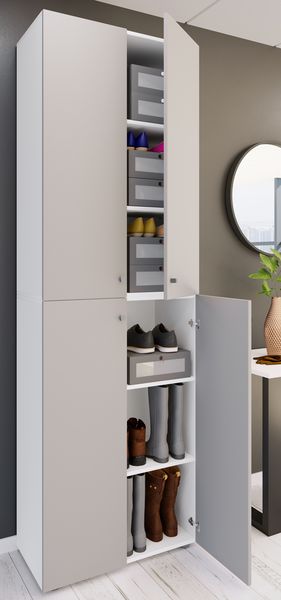 Produktbild: XL Holz Gro&szlig;er Schuhschrank Schuhkommode Lona 6