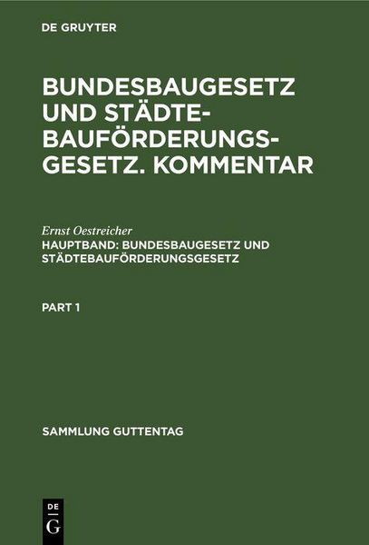 Produktbild: Bundesbaugesetz und St&auml;dtebauf&ouml;rderungsgesetz