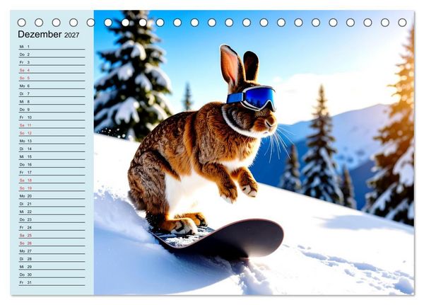 Produktbild: Tierisch kreativ: Hobbies im Tierreich (Tischkalender 2027 DIN A5 quer), CALVENDO Monatskalender