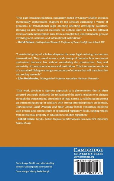 Produktbild: Transnational Legal Ordering and State Change