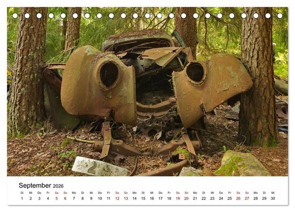 Produktbild: Rostende Legenden (Tischkalender 2026 DIN A5 quer), CALVENDO Monatskalender