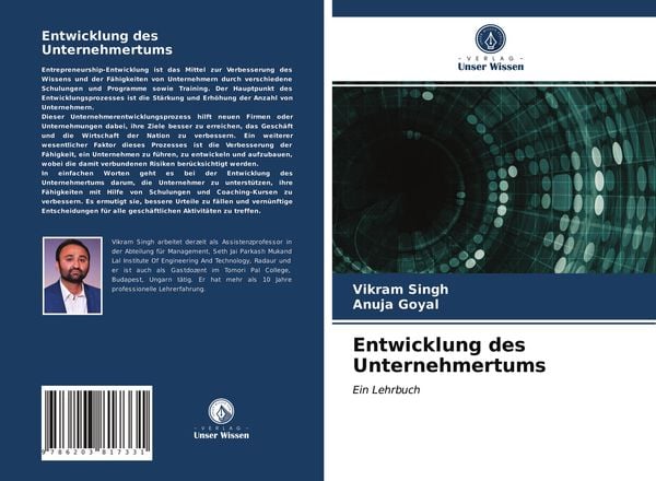 Entwicklung des Unternehmertums, Taschenbuch von Vikram Singh , Anuja Goyal, Verlag Unser Wissen, 9786203817331