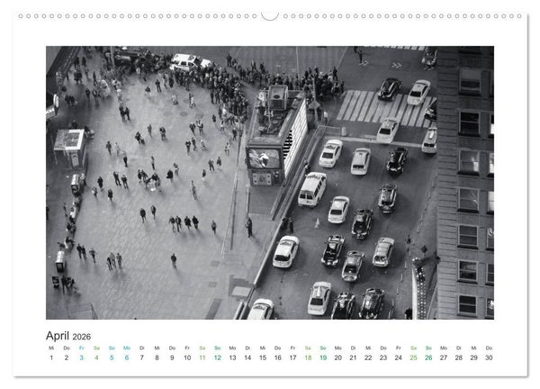 Produktbild: New York in schwarz weiss (Wandkalender 2026 DIN A2 quer), CALVENDO Monatskalender